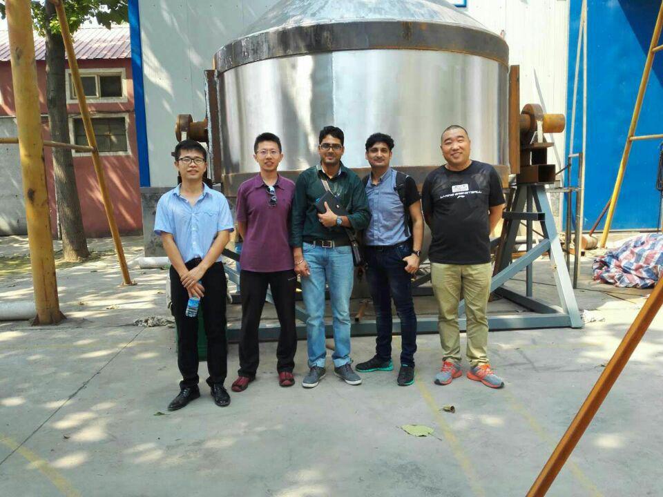 Indian Metal Powder Mixer Customer Visit JINHE Factory