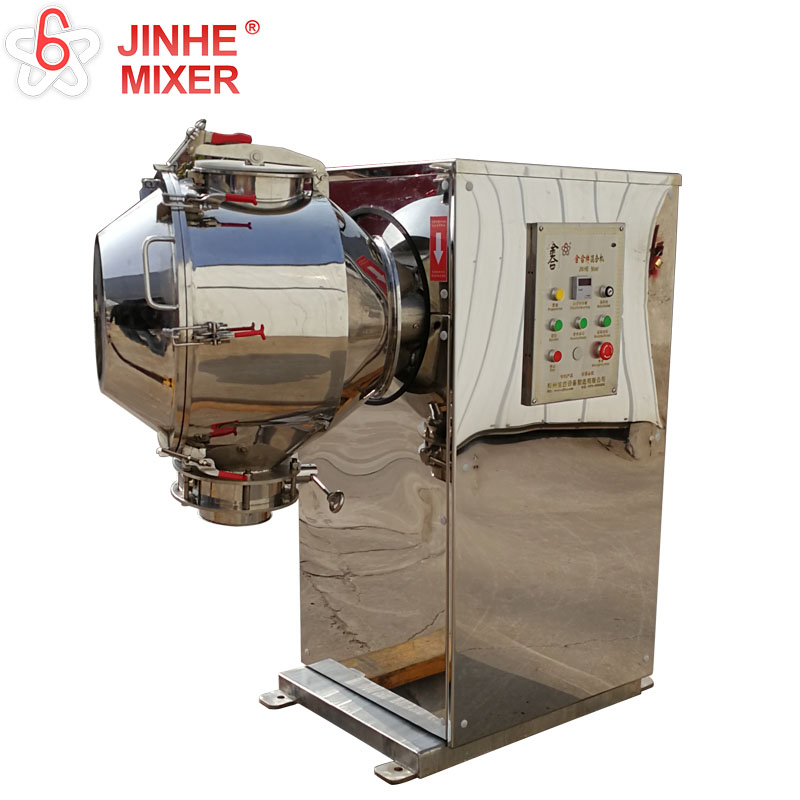 Double-motion horizontal mixer to watch food and additives mixed puzzle