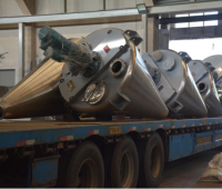 4sets 4000L Double screw cone mixers deliveryed to Iran