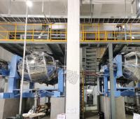 JHX5000 dual motion auto mixing line for PVC Rubber and plastic particles